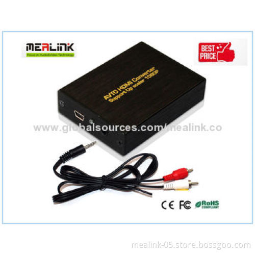 AV to HDMI Converter with 5V DC/1A Power Supply, No Loss of Quality